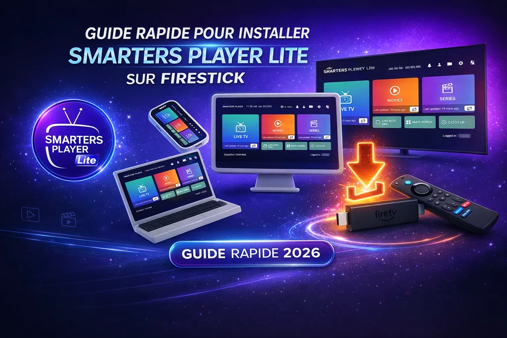 Guide pour installer smarters player lite sur firestick